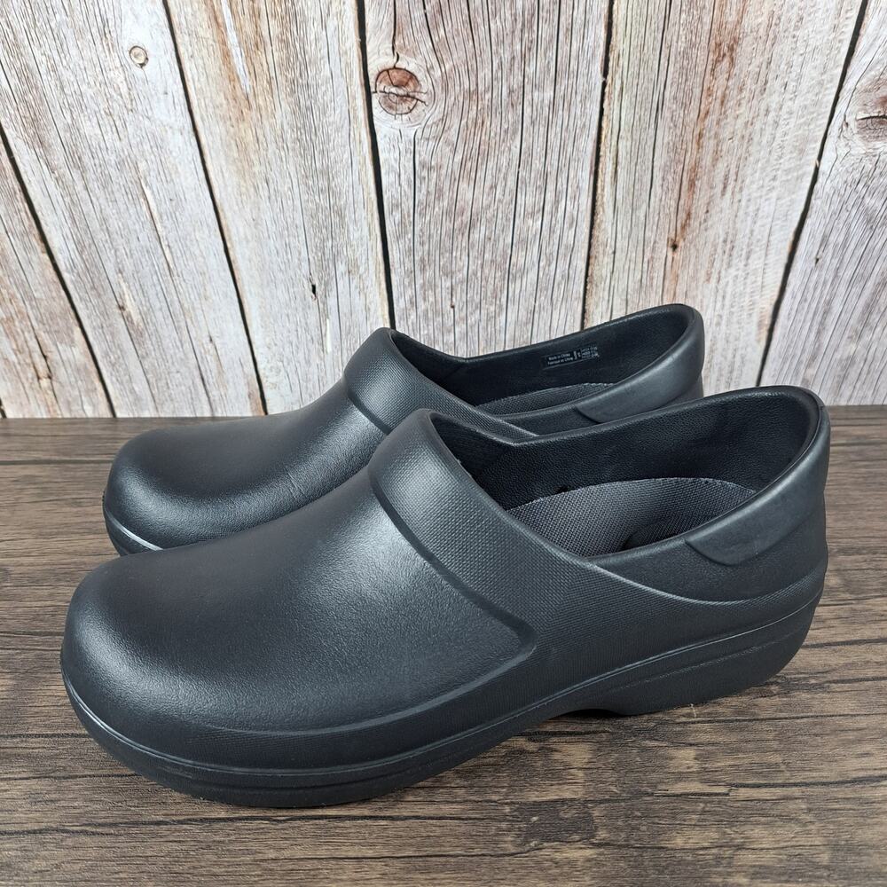 Crocs Neria Black Ortho Triple Comfort Clogs Women's Size 10 (GUC)